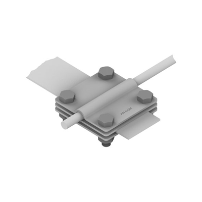 Křížová spojka /velká/ B=40 mm (3 desky - 4xM8) žárově zinkovaná