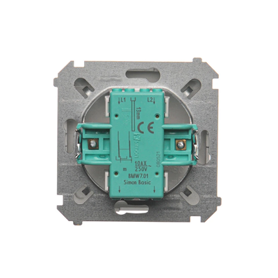 Křížový konektor (modul) 10A 250V inox šroubové svorky (kovové)