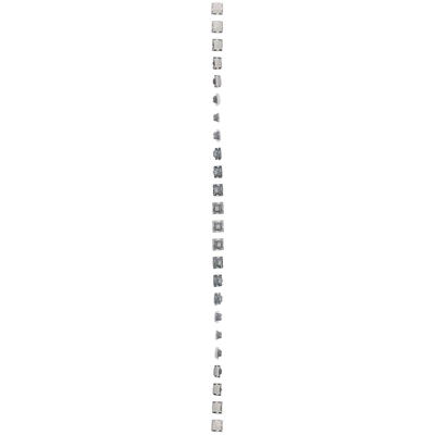 Křížový konektor s LED podsvícením (modul) 10A 250V rychlospojky bílé