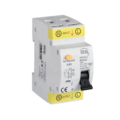 KRO6-2/B20/30 Differential circuit breaker with overcurrent protection