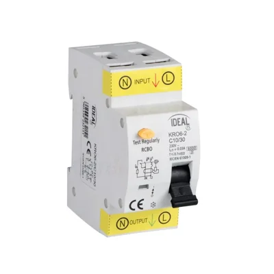 KRO6-2/C10/30 Differential circuit breaker with overcurrent protection