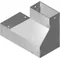KRPDMP100H50 Coude de réduction inférieur droit, épaisseur de tôle - 1,50 mm