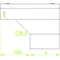 KRPKMP100H50 Right reducing elbow, sheet thickness - 1.50 mm