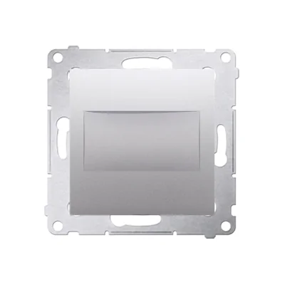 Kryt rámu (modul). Upevnění pomocí spon nebo šroubů, stříbrné (kovové)