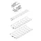 KSG100H60/3 Welded mesh tray made of galvanized wire