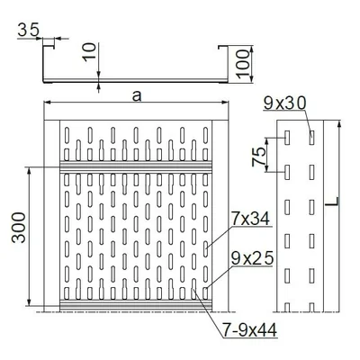 KSP200H100/3N Channel sheet thickness - 1.50 mm