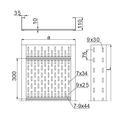 KSP300H110/3 vassoio