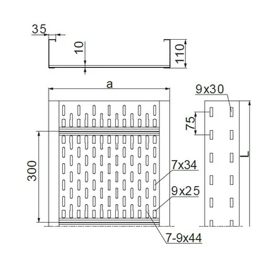 KSP300H110/3 vassoio