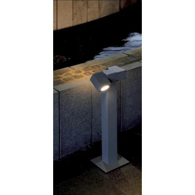 Kubische PATH LIGHT L-TYPE Stehleuchte silbergrau GU10 max. 35W