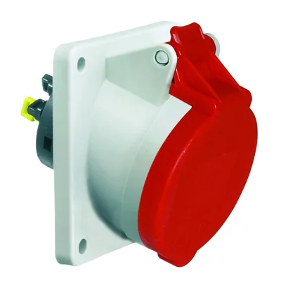 Кутова розетка швидкого підключення 16A 4p 400V IP44