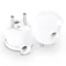 Кутова вилка WT-15 MINI, 2p+Z, 16A, 250V; WT-15; біла