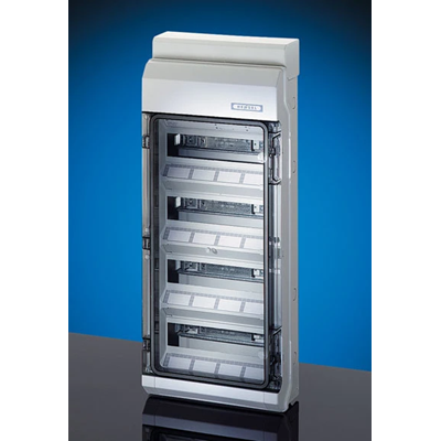 KV 4548 Surface-mounted distribution board KV, IP 54, 4x12 modules, with terminal screwless Fixconnect