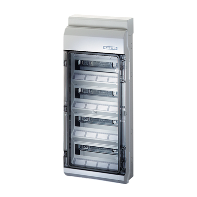 KV 4648 KV surface-mounted distribution board, IP 54, 4x12 modules, without terminals