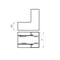 KWKS115H68 Internal elbow, sheet thickness - 1 mm