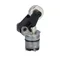 KXAC2 Head, lever with metal roller, pressed cent.