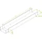 KZLC100H100/3 Verstärktes U-Profil mit angeschweißtem Verbinder, Blechdicke - 2 mm