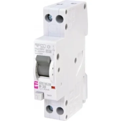 KZS-1M-UNI 1p+N A B20/0.03 Interruptor diferencial con protección contra sobrecorriente