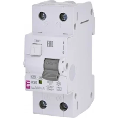 KZS-2M A B20/0.3 Differential circuit breaker with overcurrent protection