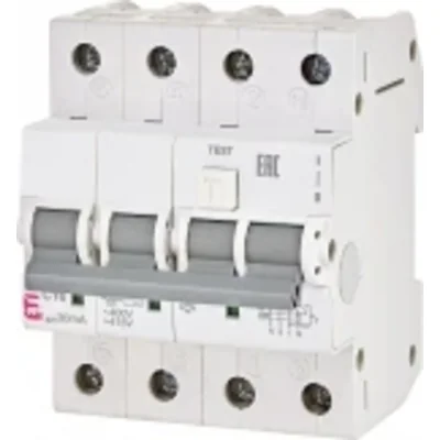 KZS-4M 3p+N A C10/0.1 Differential circuit breaker with overcurrent protection