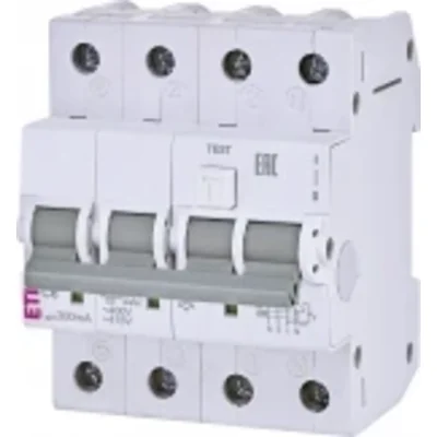 KZS-4M 3p+N A C6/0.3 Differential circuit breaker with overcurrent protection