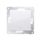 Łącznik dwubiegunowy (moduł) 10A, 250V, szybkozłącza, biały
