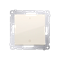 Łącznik dwubiegunowy (moduł) 10A, 250V, szybkozłącza, krem
