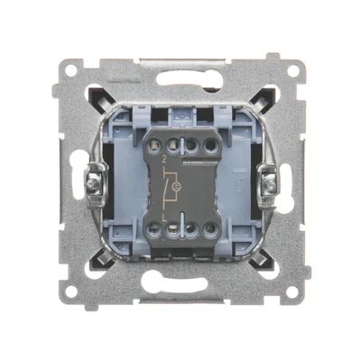 Łącznik jednobiegunowy z podświetleniem LED (moduł) 16A 250V antracyt (metalik)