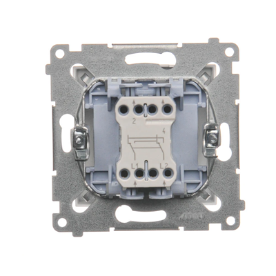 Łącznik krzyżowy (moduł) 10A 230V szybkozłącza biały