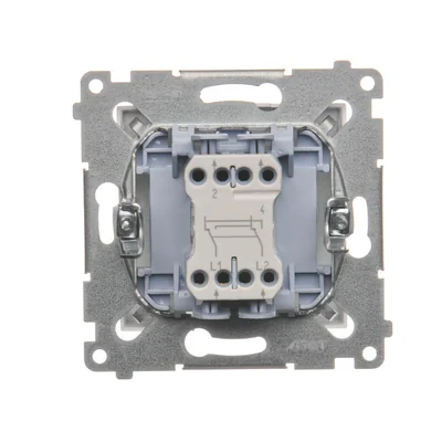 Łącznik krzyżowy (moduł) 10A 230V szybkozłącza biały
