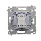 Łącznik krzyżowy (moduł) 10A 230V szybkozłącza biały