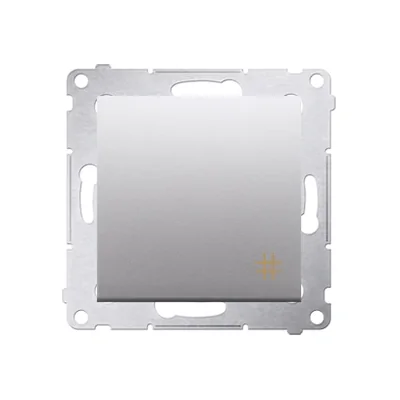 Łącznik krzyżowy (moduł) 10A 250V szybkozłącza srebrny (metalik)