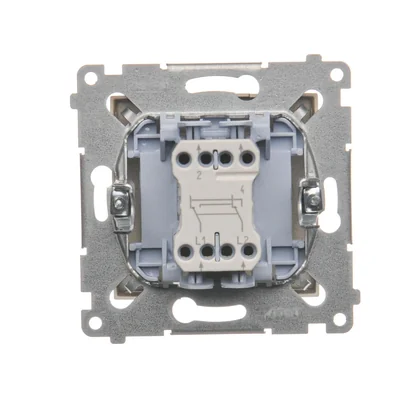 Łącznik krzyżowy (moduł) 10A 250V szybkozłącza złoty (metalik)