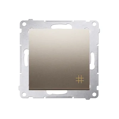 Łącznik krzyżowy (moduł) 10A 250V szybkozłącza złoty (metalik)