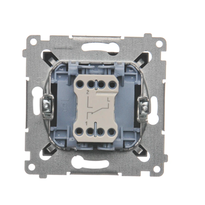 Łącznik schodowy (moduł) 10A 250V szybkozłącza antracyt (metalik)