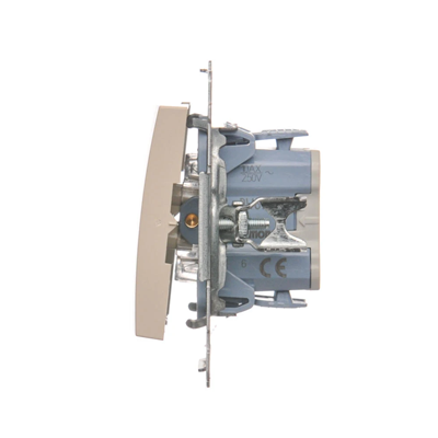 Łącznik schodowy (moduł) 10A 250V szybkozłącza krem