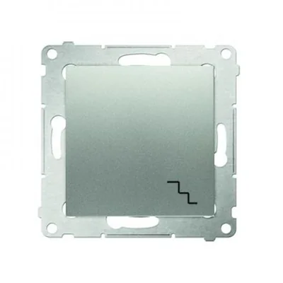 Łącznik schodowy (moduł) 16A 250V zaciski śrubowe srebrny (metalik)