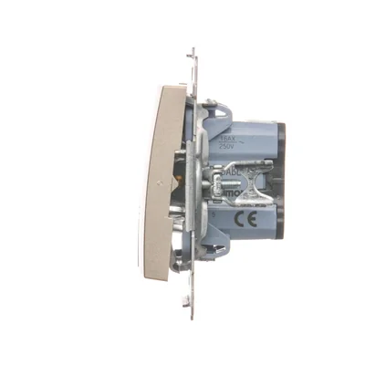 Łącznik świecznikowy z podświetleniem LED i do wersji (moduł) 230V, złoty metalik