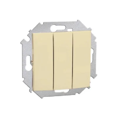 Łącznik trójobwodowy (moduł) 10A 250V zaciski śrubowe beż