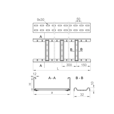 Ladder, DKC400H100/3N