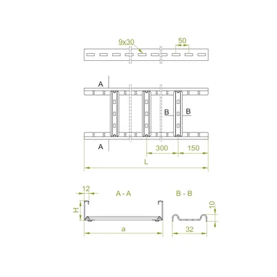 Ladder DKD300H45/3 N