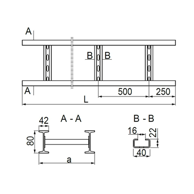 Ladder, DSH400H80/3
