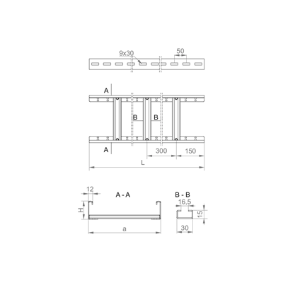 Ladder, DUC600H45/3N