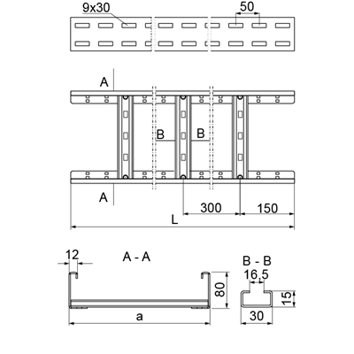 Ladder DUP200H45/3 N