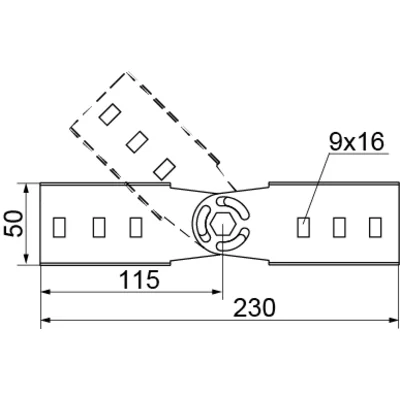 Ladder joint connector, LGCH45 N