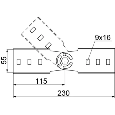 Ladder joint connector, LGCH50 N