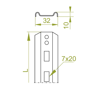 Ladder rung length 295mm