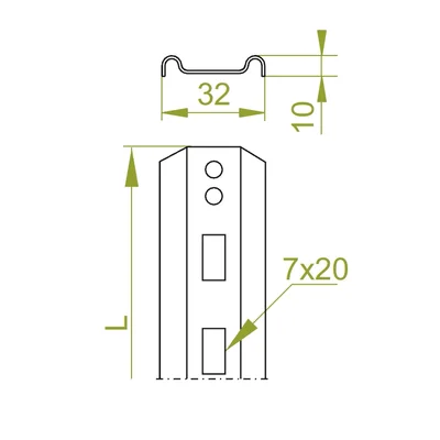 Ladder rung length 295mm