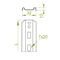 Ladder rung length 395mm
