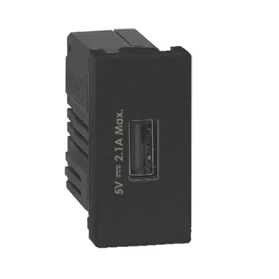 Ładowarka USB K45 USB 2.0 - A 5V DC 2,1A grafit