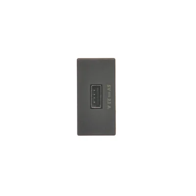Ładowarka USB K45 USB 2.0 - A 5V DC 2,1A grafit